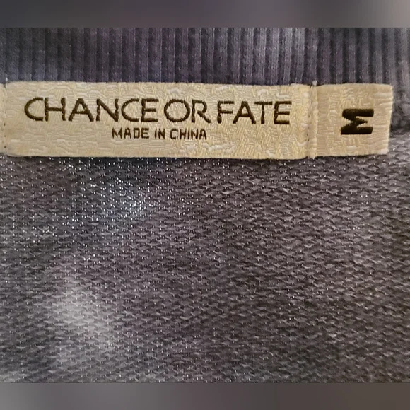 Chance Or Fate Oversized Pullover Tie Dyed Sweatshirt Size M - Picture 6 of 8